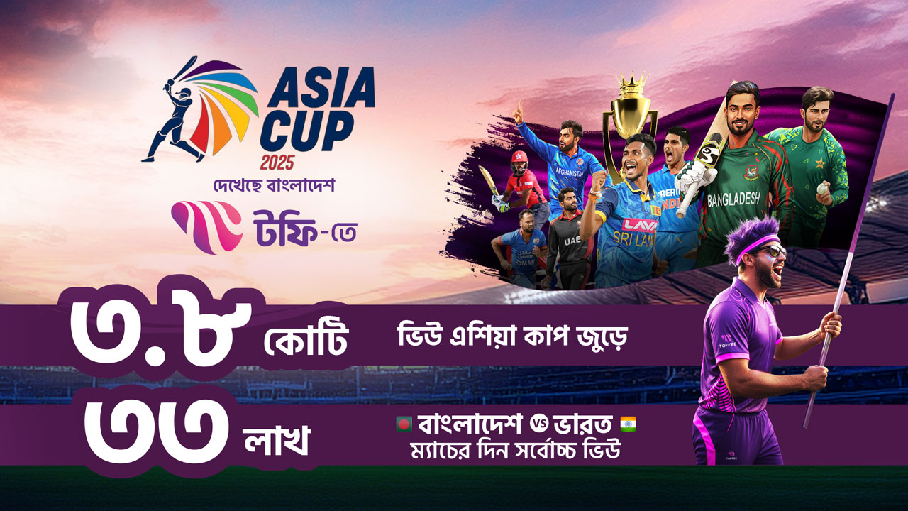 Banglalink’s Toffee sets streaming record with Asia Cup coverage