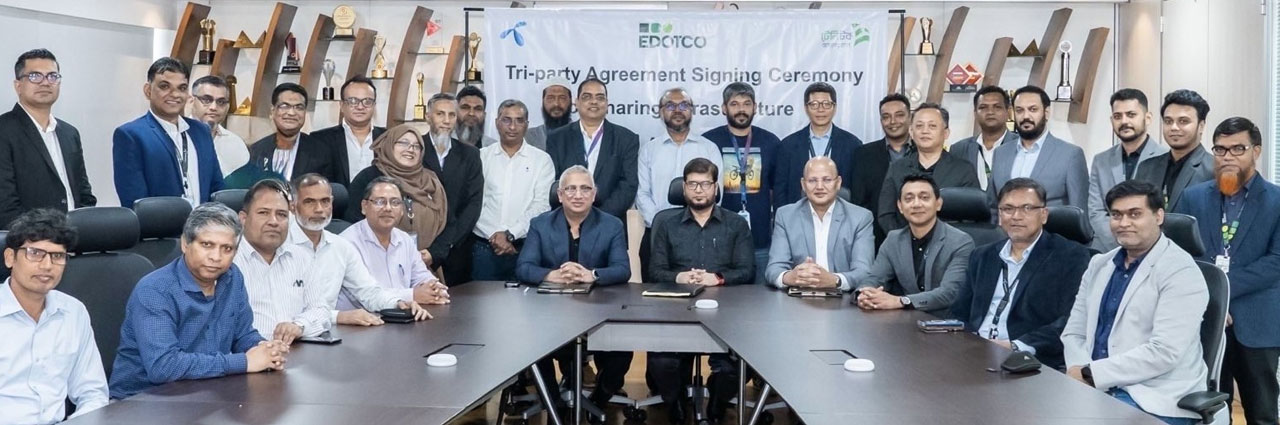 Grameenphone, Teletalk, edotco sign tower-sharing pact nationwide