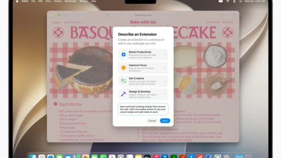 Let Users Create Custom Safari Extensions With Simple Prompts