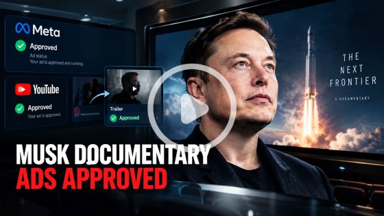 Meta & YouTube Approve Ads for Elon Musk Documentary After Initial Ban